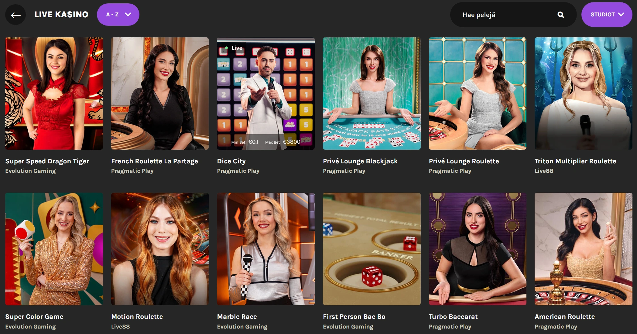 Kruuna Casino Livekasino